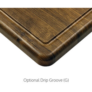 Table Top Optional Drip Groove Bearwood